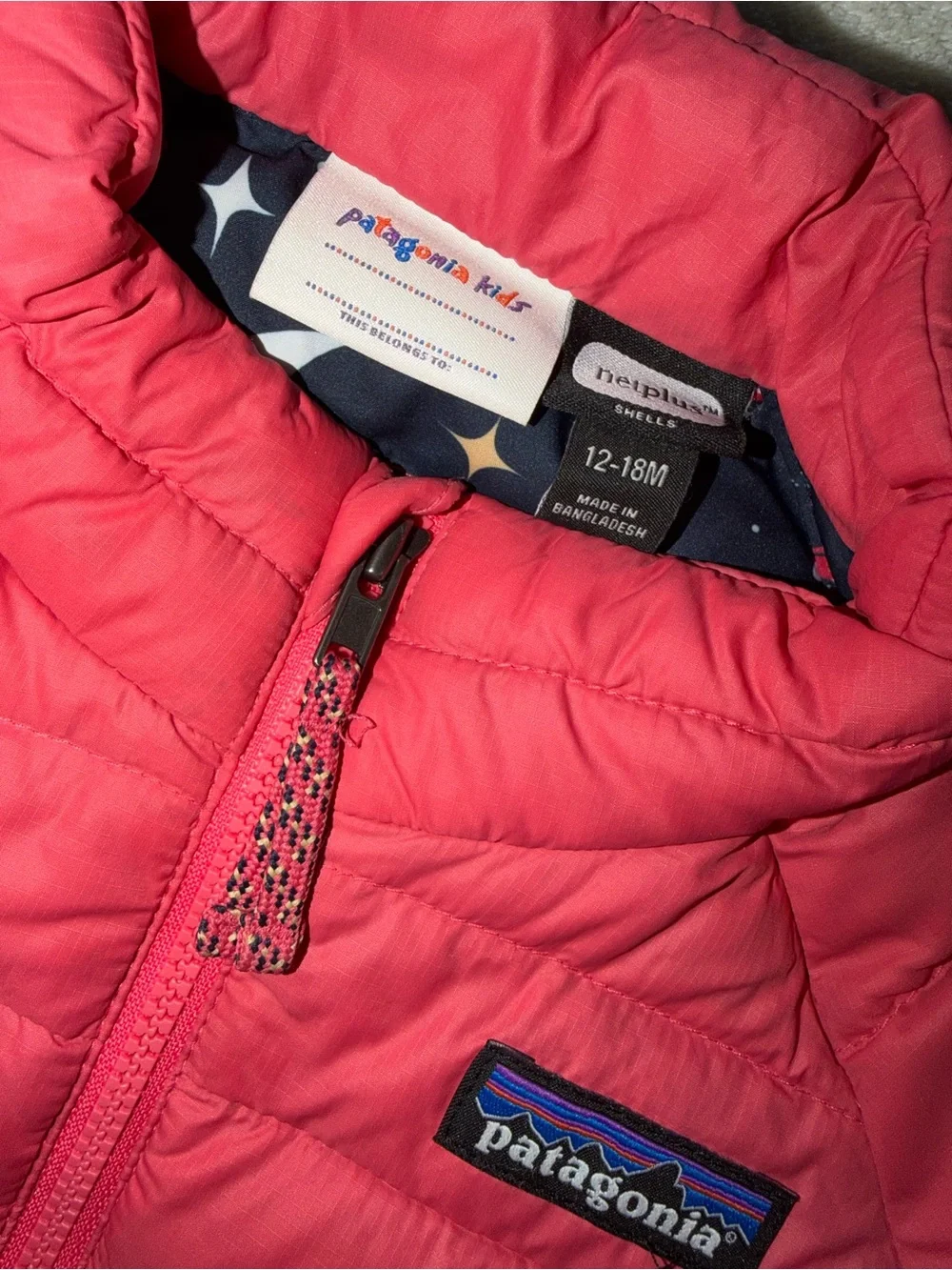 Patagonia Baby Puffer Jacket 12-18m